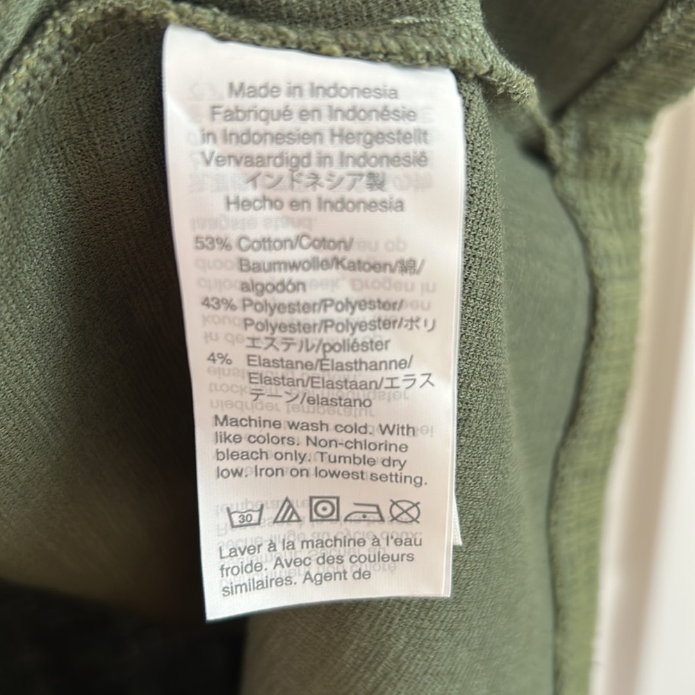 Madewell army green dress - Picture 4 of 5